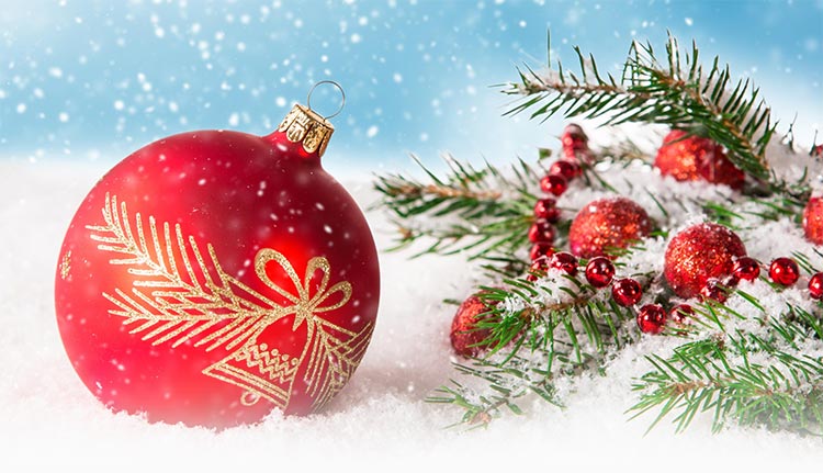 Christmas email stationery (stationary): Happy Holidays Christmas Snow