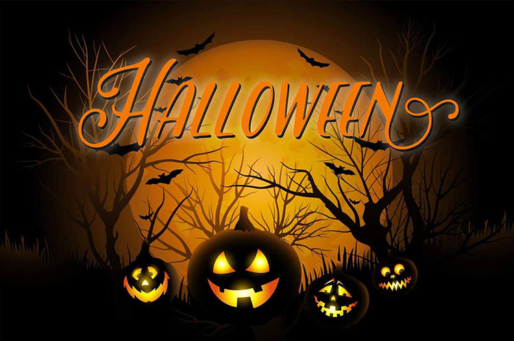 Halloween Pumpkin Night Email Backgrounds | ID#: 23081 ...