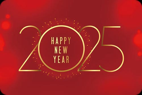 Elegant New Year 2025 - Festive Email Background Background