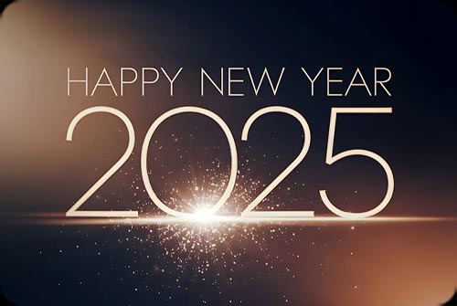 Modern Glow New Year 2025 - Elegant Email Background Background