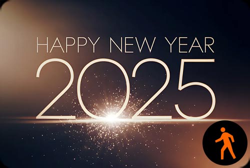 Animated: Modern Glow New Year 2025 - Elegant Email Background Background